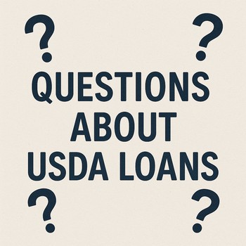 Illustration of common questions about USDA home loans